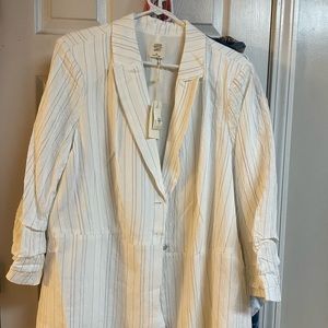 Matilda Jane Myrtle Beach Striped Nautical Blacer NWT